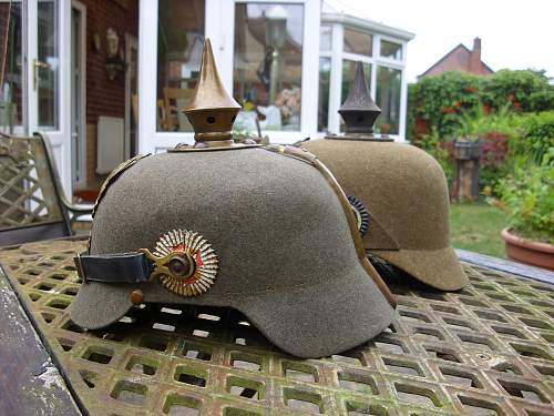 New felt Pickelhaube....