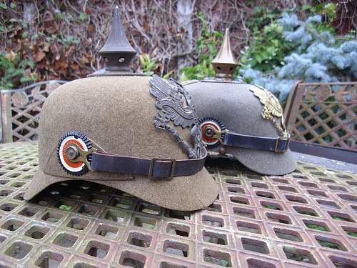 New felt Pickelhaube....