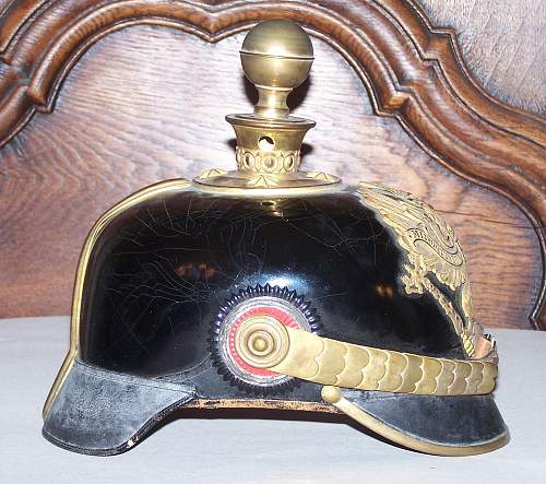 prussian artillery officers pickelhaube