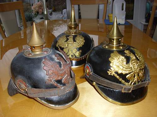 Out of the woodwork Pickelhaube !