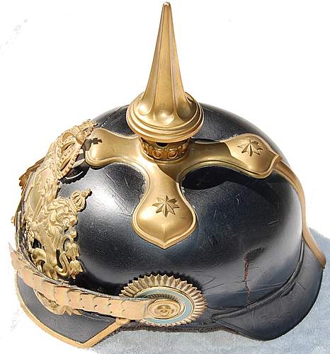 Bavarian Officer's Pickelhaube - My first Spiked Helmet