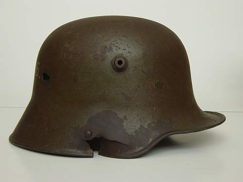 M16 Stahlhelm from the Battle of the Somme