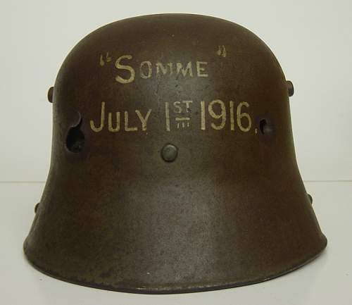 M16 Stahlhelm from the Battle of the Somme