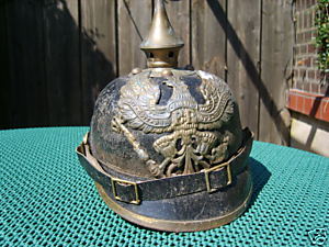 fake, aged pickelhaube sold as attic find.