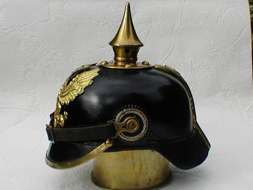 A Bavarian M95 pickelhaube