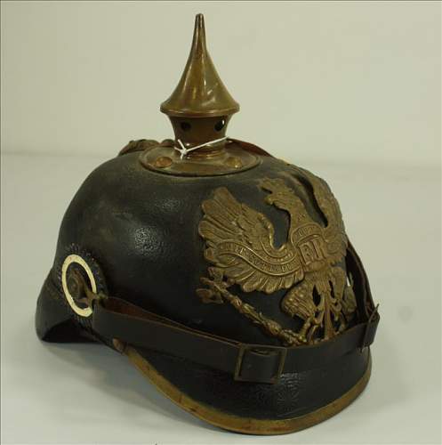 German ww1 pickelhaube spike helmet