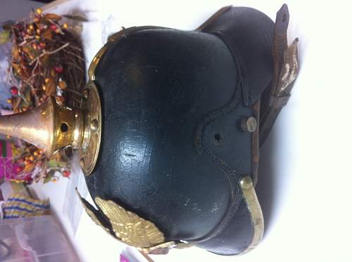 Help with unusual Pickelhaube