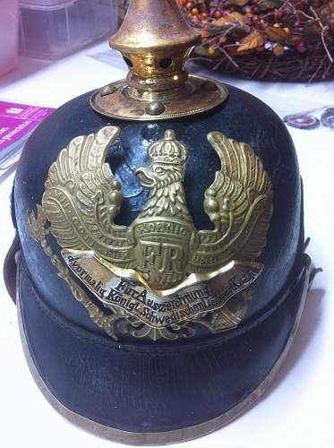 Help with unusual Pickelhaube