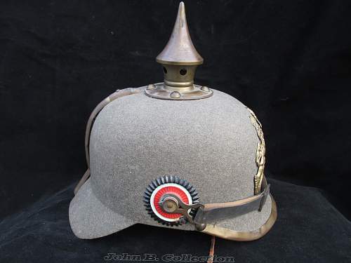 Bavarian Felt Ersatz Pickelhaube