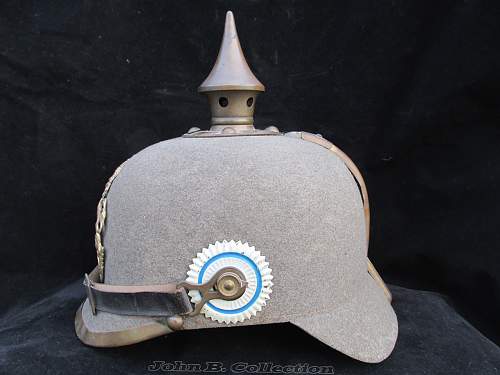 Bavarian Felt Ersatz Pickelhaube