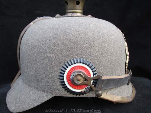 Bavarian Felt Ersatz Pickelhaube