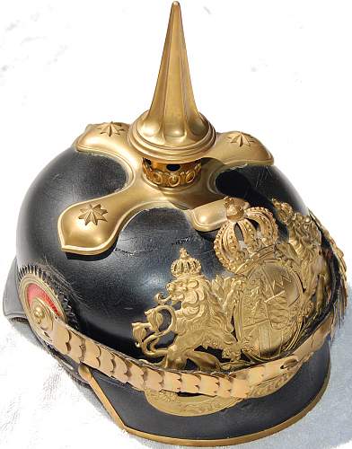 Bavarian Felt Ersatz Pickelhaube