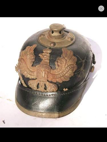 Are these Pickelhaube helmets authentic?