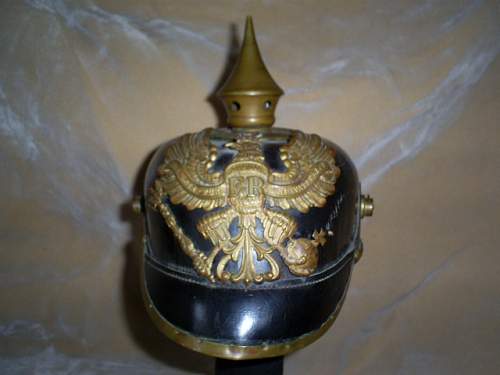 Prussian 1895 other ranks Pickelhaube (A restoration)