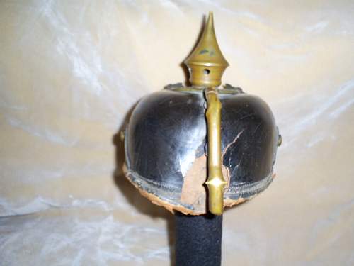 Prussian 1895 other ranks Pickelhaube (A restoration)