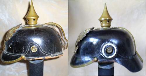 Prussian 1895 other ranks Pickelhaube (A restoration)