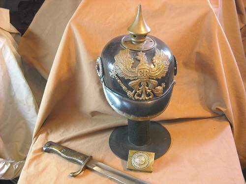 Prussian 1895 other ranks Pickelhaube (A restoration)