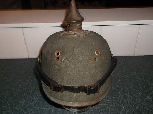 pickelhaube front plate spacing