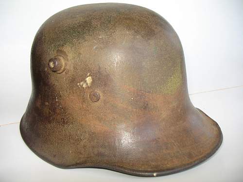 Battle Damaged Camo Helmet