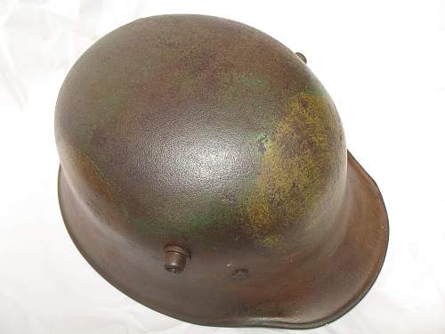 Battle Damaged Camo Helmet