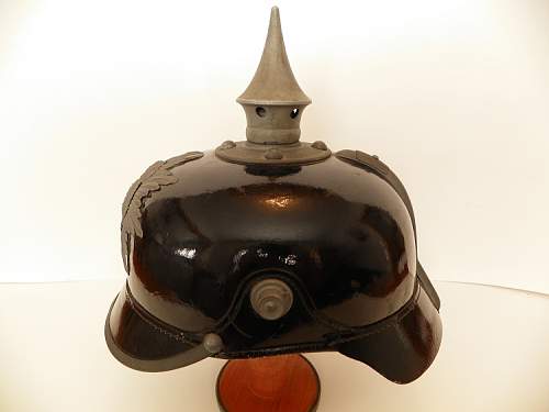 M15 Saxon Pickelhaube, possibly unissued