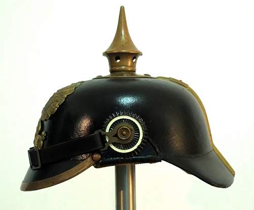 M1895 Prussian Pickelhaube, lacquered ersatz