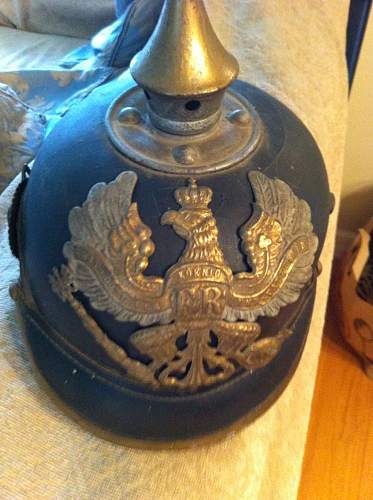 German Pickelhaube - Please help with info