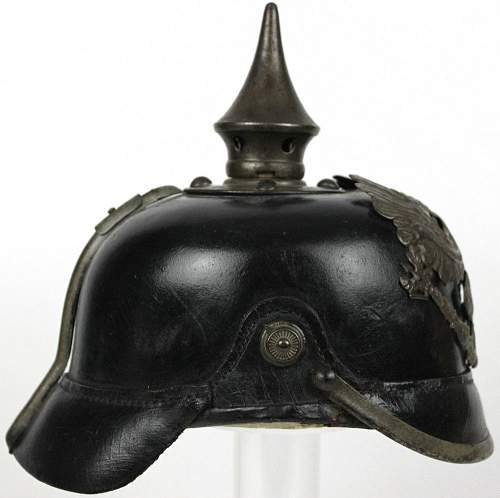 WWI German Prussian Infantry Enlisted M1915 Pickelhaube