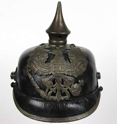 WWI German Prussian Infantry Enlisted M1915 Pickelhaube