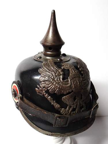 WWI German Prussian Infantry Enlisted M1915 Pickelhaube