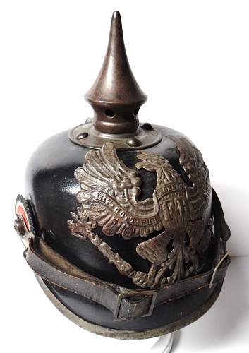 WWI German Prussian Infantry Enlisted M1915 Pickelhaube