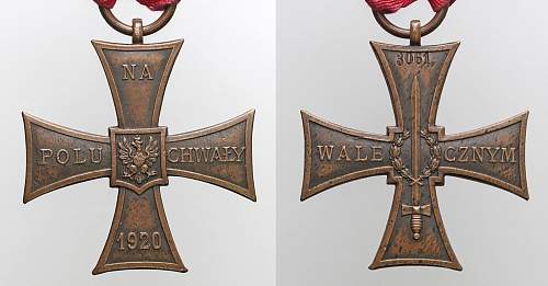 Cross of Valour (Krzy&#380; Walecznych) – Pre-WW2 Types