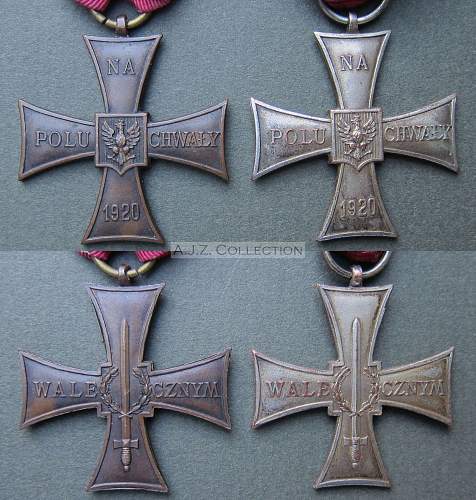 Cross of Valour (Krzy&#380; Walecznych) – Pre-WW2 Types