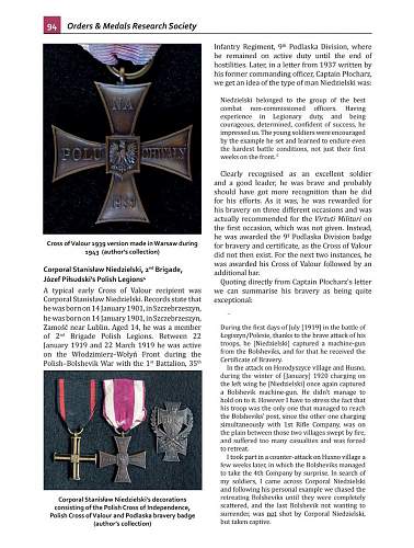 Cross of Valour (Krzy&#380; Walecznych) – Pre-WW2 Types