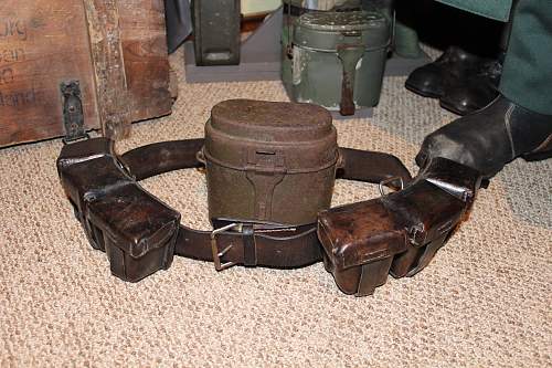 Polish Army belt with ammo pouches and mess kit