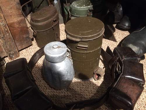 Polish Army belt with ammo pouches and mess kit