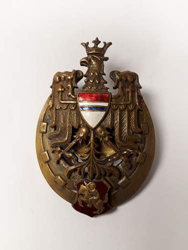 Polish Cavalry Regt breast badge