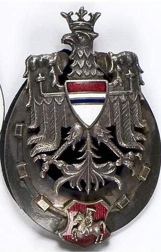 Polish Cavalry Regt breast badge