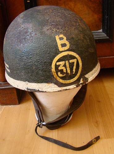 MK.1 BRITISH Dispatch riders helmet B 317 unknow unit ?