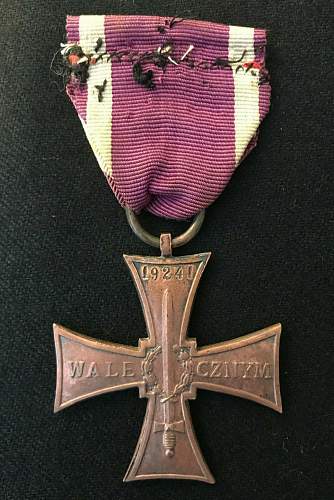 Cross of Valour (Krzy&#380; Walecznych) – Pre-WW2 Types