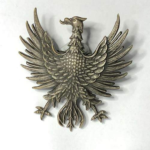 Polish eagle badge , Cap badge or patriotic pin !!