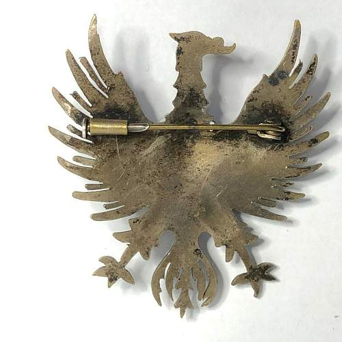 Polish eagle badge , Cap badge or patriotic pin !!