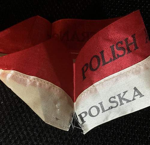 Polish Army in France  recruiting/volunteer armband .