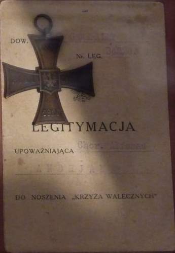 Cross of Valour (Krzy&#380; Walecznych) – Pre-WW2 Types