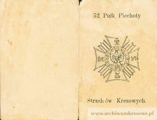 Polish pre-war documents for badges (legitymacja) thread