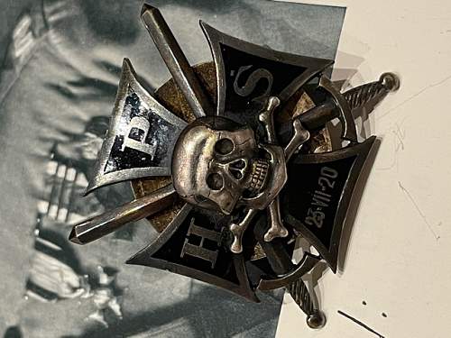 Polish Death Hussar's medal 1920 Pulku Huzaruw Smierci