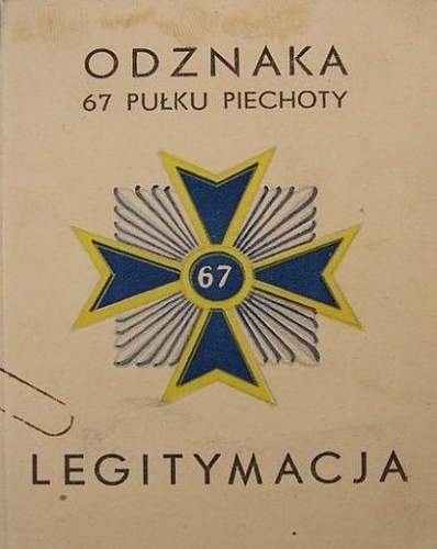 Polish pre-war documents for badges (legitymacja) thread