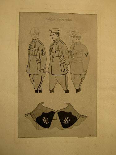 Early polish uniform pattern drawing, made in russia !