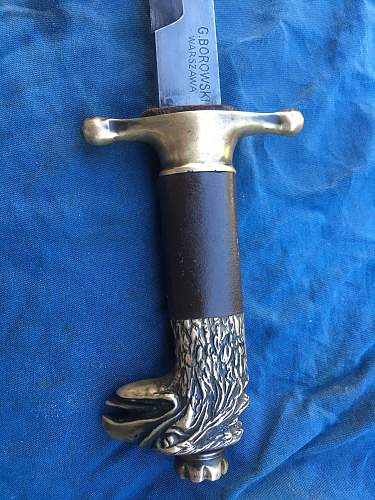 1934 G BOROWSKI WARZAWA POLISH DAGGER Pattern ID