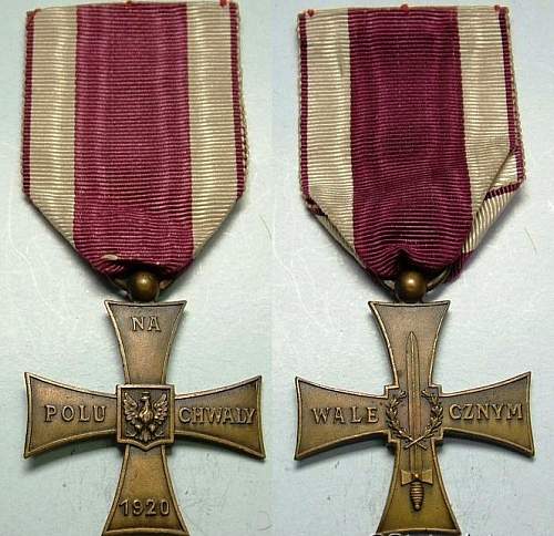 Cross of Valour (Krzy&#380; Walecznych) – Pre-WW2 Types